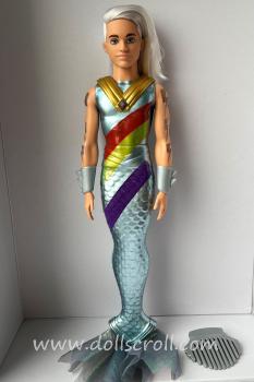 Mattel - Barbie - Color Reveal - Barbie - Wave 09: Mermaid - Silver Merman - Doll